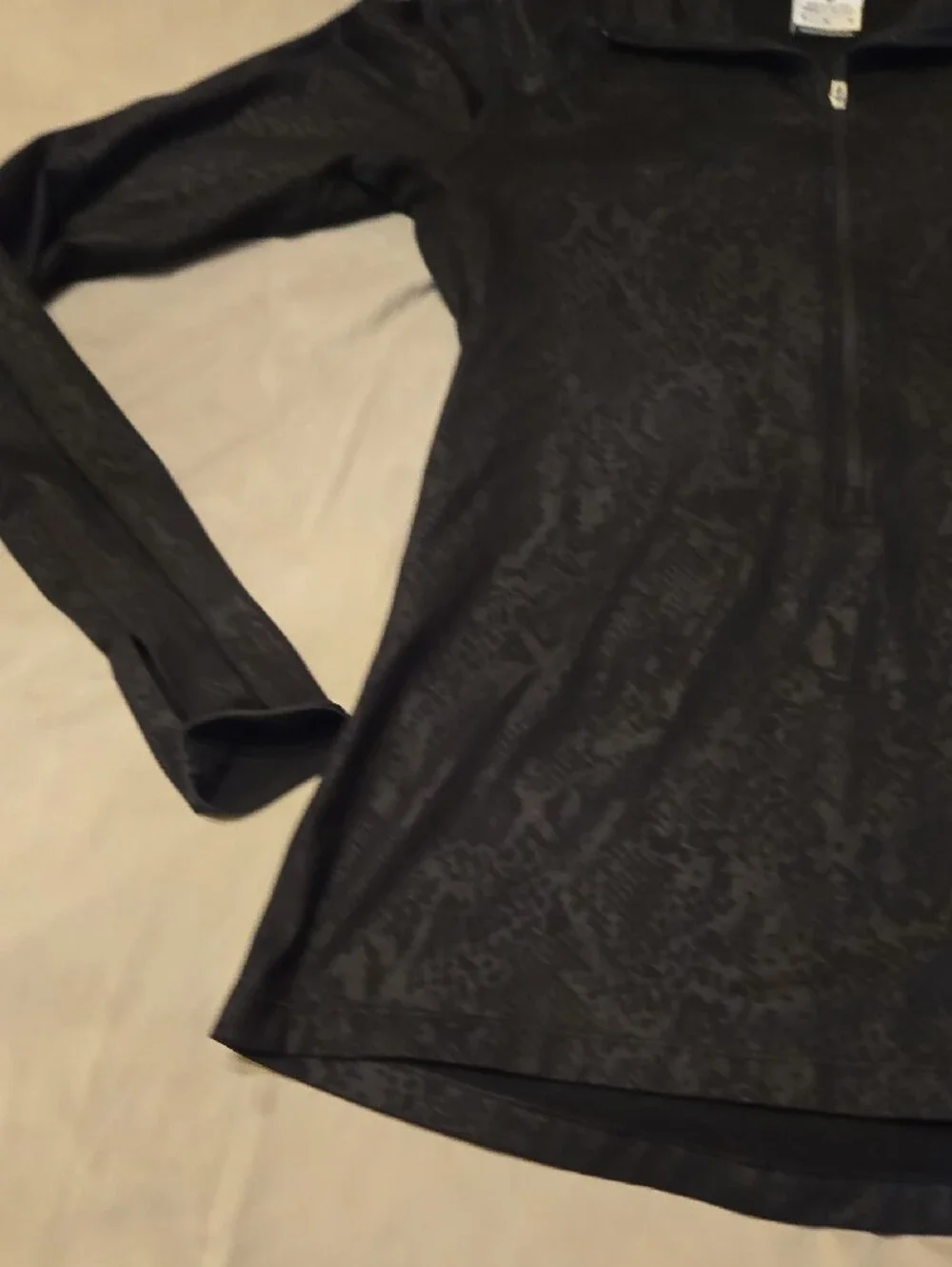 Nike Black Jacquard Half-Zip Pullover